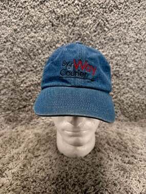 Vintage By Way of Courier Denim Hat - Blue Washed Cotton Dad Cap